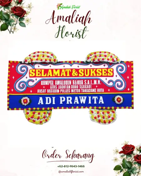 Papan Bunga Ucapan Selamat Pallima